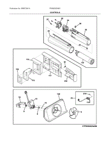 Controls parts for Frigidaire Side-By-Side Refrigerator FRSS2623AB1 from AppliancePartsPros.com