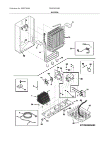 System parts for Frigidaire Side-By-Side Refrigerator FRSS2623AB2 from AppliancePartsPros.com