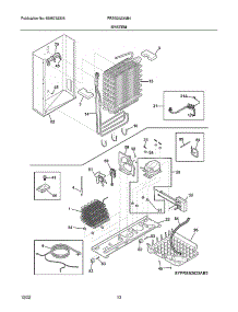 System parts for Frigidaire Side-By-Side Refrigerator FRSS2623AB4 from AppliancePartsPros.com
