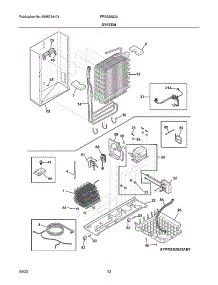 System parts for Frigidaire Side-By-Side Refrigerator FRSS2623AB6 from AppliancePartsPros.com