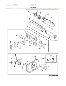 Controls parts for Frigidaire Side-By-Side Refrigerator FRSS2623AD4 from AppliancePartsPros.com