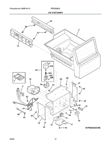 Ice Container parts for Frigidaire Side-By-Side Refrigerator FRSS2623AD6 from AppliancePartsPros.com