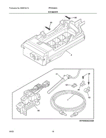 Ice Maker parts for Frigidaire Side-By-Side Refrigerator FRSS2623AD6 from AppliancePartsPros.com