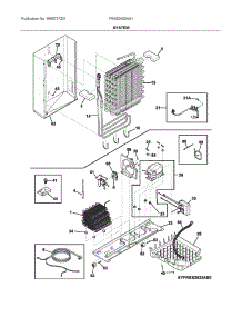 System parts for Frigidaire Side-By-Side Refrigerator FRSS2623AS1 from AppliancePartsPros.com