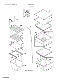 Shelves parts for Frigidaire Side-By-Side Refrigerator FRSS2623AS4 from AppliancePartsPros.com