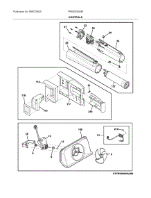 Controls parts for Frigidaire Side-By-Side Refrigerator FRSS2623AS6 from AppliancePartsPros.com