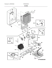System parts for Frigidaire Side-By-Side Refrigerator FRSS2623AS6 from AppliancePartsPros.com