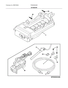 Ice Maker parts for Frigidaire Side-By-Side Refrigerator FRSS2623AS6 from AppliancePartsPros.com