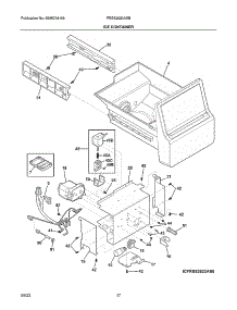 Ice Container parts for Frigidaire Side-By-Side Refrigerator FRSS2623ASB from AppliancePartsPros.com