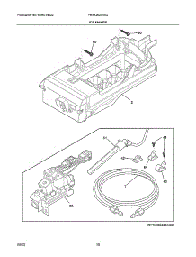 Ice Maker parts for Frigidaire Side-By-Side Refrigerator FRSS2623ASD from AppliancePartsPros.com