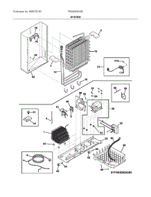 System parts for Frigidaire Side-By-Side Refrigerator FRSS2633AS0 from AppliancePartsPros.com