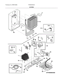System parts for Frigidaire Side-By-Side Refrigerator FRSS2633AS4 from AppliancePartsPros.com