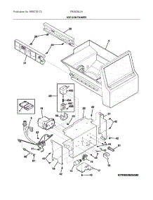 Ice Container parts for Frigidaire Side-By-Side Refrigerator FRSS26L3AB0 from AppliancePartsPros.com