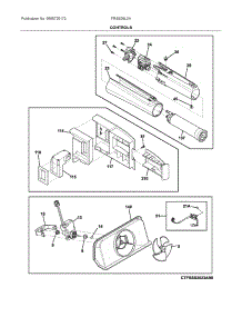 Controls parts for Frigidaire Side-By-Side Refrigerator FRSS26L3AF0 from AppliancePartsPros.com