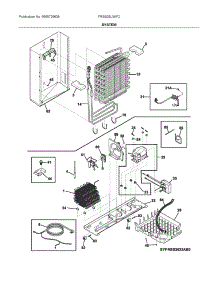 System parts for Frigidaire Side-By-Side Refrigerator FRSS26L3AF2 from AppliancePartsPros.com