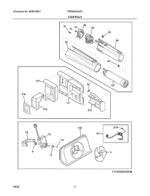 Controls parts for Frigidaire Side-By-Side Refrigerator FRSS26L3AF4 from AppliancePartsPros.com