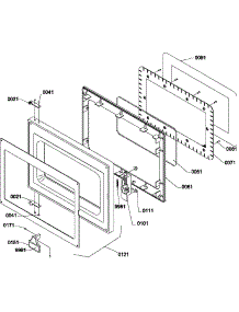 Door Assembly parts for Amana Microwave FS20EVP-P1185903M from AppliancePartsPros.com