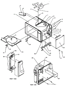 Miscellaneous Interior & Exterior Parts parts for Amana Microwave FS7EVP-P1185601M from AppliancePartsPros.com