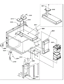 Magnetron / Stirrer Motor parts for Amana Microwave FSC18VP-P1304402M from AppliancePartsPros.com