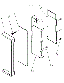 Control Panel Assembly parts for Amana Microwave FSP11SS-P1185803M from AppliancePartsPros.com
