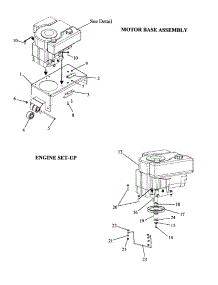 Motor Base / Engine Set-Up parts for Swisher Mower Attachment FT1150 from AppliancePartsPros.com