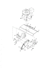 Transmission parts for Husqvarna Front-Tine Tiller FT900-96083000605 from AppliancePartsPros.com