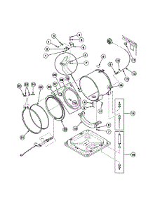 Outer Tub parts for Speed Queen Washer FTUA1AWN1102 from AppliancePartsPros.com