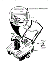 Decals parts for Canadiana Gas Snowblower G2130010 from AppliancePartsPros.com