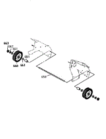 Wheels Assembly parts for Dynamark Gas Snowblower G2150010 from AppliancePartsPros.com