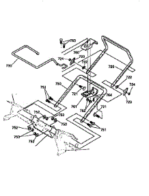 Handle Assembly parts for Dynamark Gas Snowblower G2150010 from AppliancePartsPros.com
