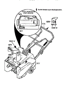Decals parts for Signature Gas Snowblower G2150010 from AppliancePartsPros.com