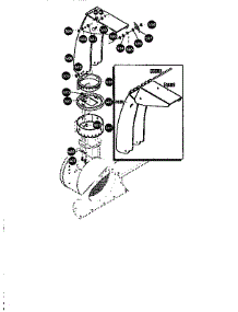 Chute Assembly parts for Canadiana Gas Snowblower G2254010 from AppliancePartsPros.com