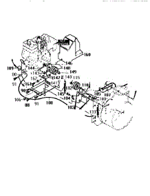 Frame Components Assembly parts for Dynamark Gas Snowblower G2484-010 from AppliancePartsPros.com