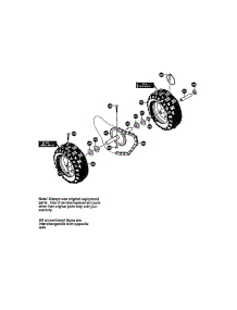 Wheels Assembly parts for Noma Gas Snowblower G2794010 from AppliancePartsPros.com