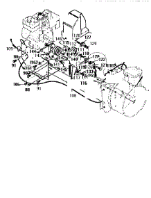 Frame Components Assembly parts for Canadiana Gas Snowblower G2814000 from AppliancePartsPros.com