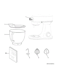 Stand Mixer parts for Ge Stand Mixer G8MSAAS1R1SH from AppliancePartsPros.com