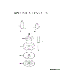 Optional Accessories parts for Ge Food Processor G8P0AASSP1SS from AppliancePartsPros.com