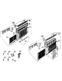 Replacement Parts / Ga-0714Bc parts for Goldstar Room Air Conditioner GA-0761BC from AppliancePartsPros.com