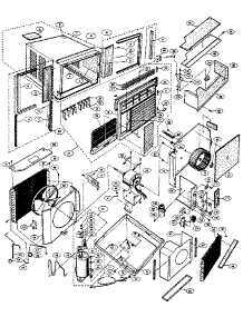 Unit Part Image parts for Goldstar Room Air Conditioner GA-0911CC from AppliancePartsPros.com