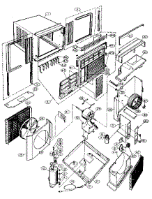 6. Exploded View parts for Goldstar Room Air Conditioner GA-091A from AppliancePartsPros.com