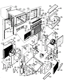 Unit Part Image parts for Goldstar Room Air Conditioner GA-0950CC/CD from AppliancePartsPros.com