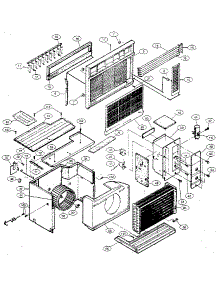Front Frame And Evaporator Parts parts for Goldstar Room Air Conditioner GA-1210DC from AppliancePartsPros.com