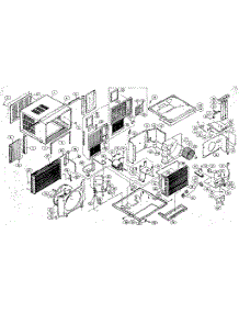 Replacement Parts / Ga-1830Fc parts for Goldstar Room Air Conditioner GA-1831FC from AppliancePartsPros.com
