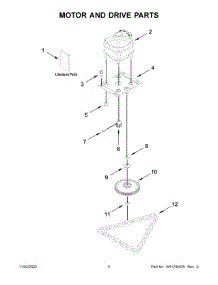 Motor And Drive Parts parts for Whirlpool Trash Compactor GACP15XXMG5 from AppliancePartsPros.com