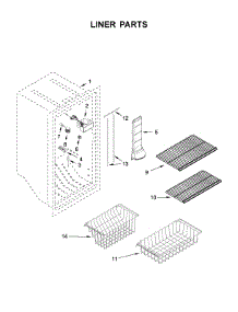 Liner Parts parts for Gladiator Refrigerator GAFZ30FDGB00 from AppliancePartsPros.com