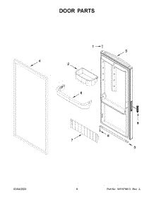 Door Parts parts for Gladiator Upright Freezer GAFZ30FDGB04 from AppliancePartsPros.com