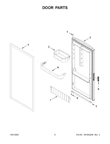 Door Parts parts for Gladiator Upright Freezer GAFZ30FDGB05 from AppliancePartsPros.com