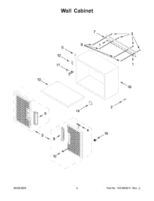 Wall Cabinet parts for Gladiator Tool Cabinet GANF03WFMTS00 from AppliancePartsPros.com