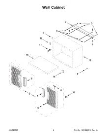 Wall Cabinet parts for Gladiator Tool Cabinet GANF04WCMTS00 from AppliancePartsPros.com