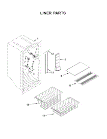 Liner Parts parts for Gladiator Refrigerator GARF30FDGB00 from AppliancePartsPros.com